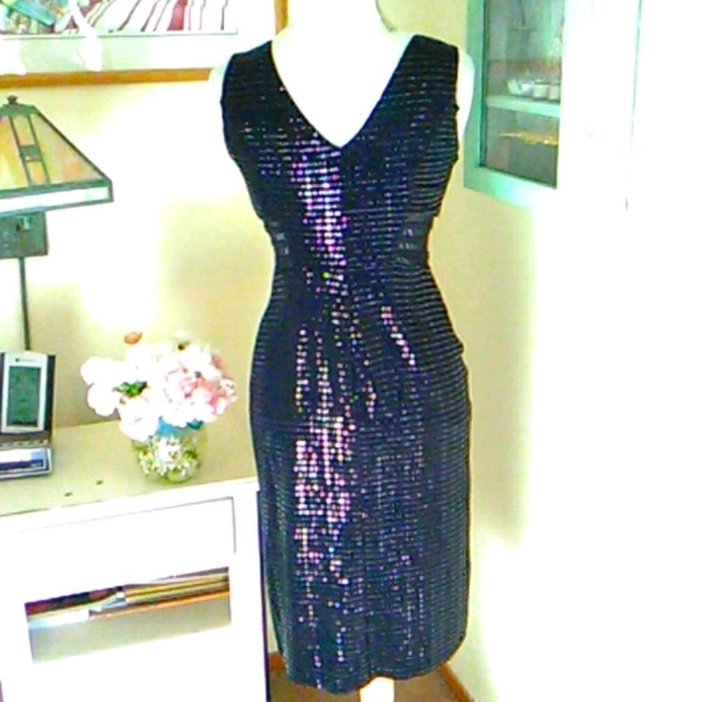 Enfocus Studio Black Sequin Dress - Picture 7 of 15